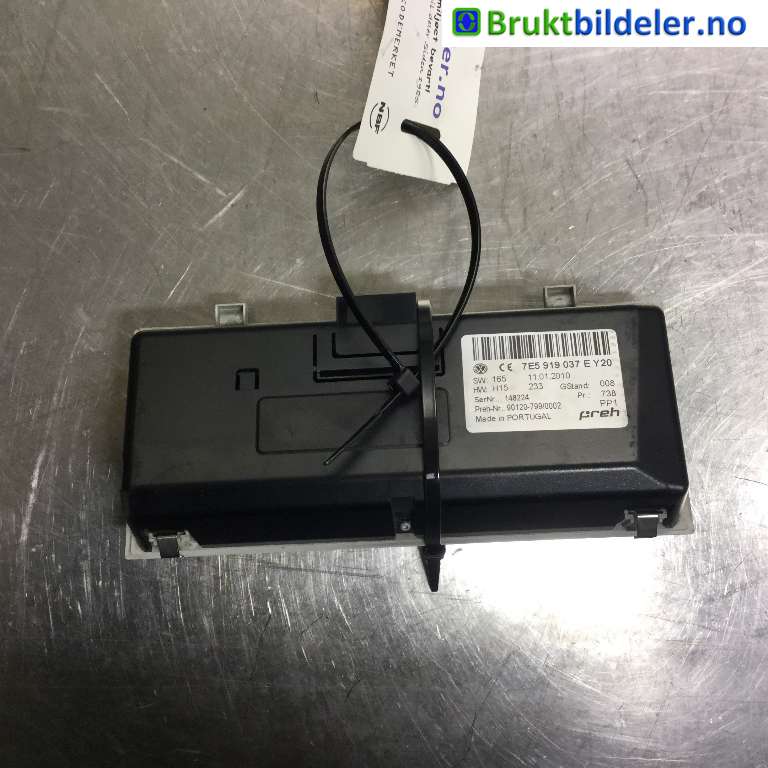 Varmeapparat betjening til VW Transporter / Caravelle 2009-2015 (Fase 2) (T5) (T5) (VOLKSWAGEN|7E5 919 037 E|)