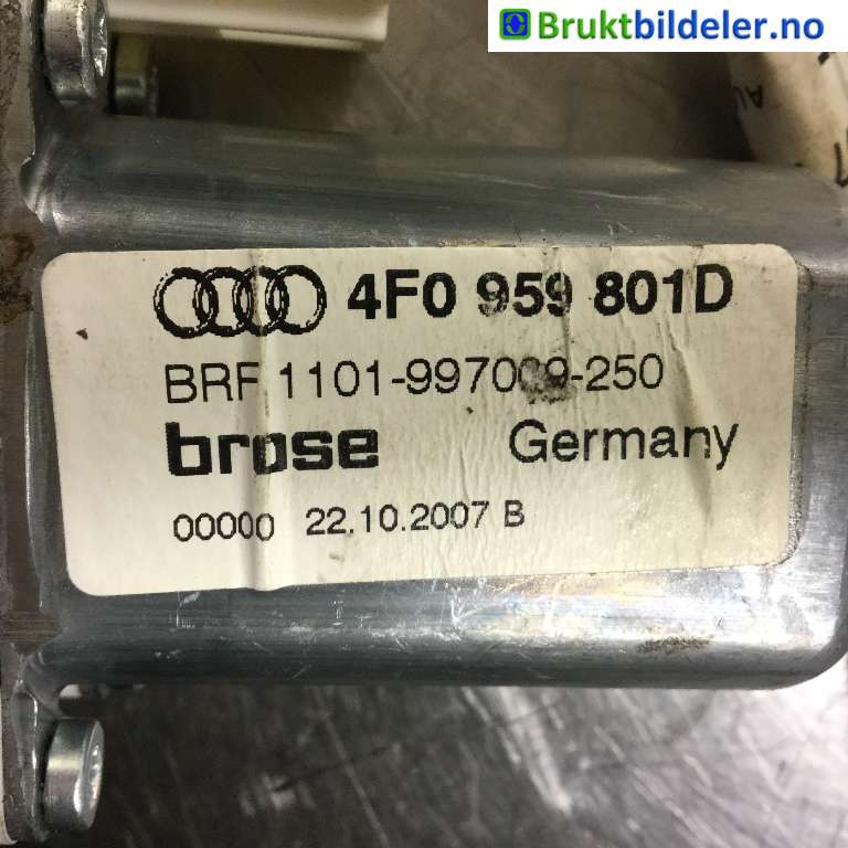 Ruteheis venstre foran til Audi A6 2008-2011 (Type III, Fase 2) (C6) (C6) (AUDI|4F0 959 801D|1101-997009-250|)