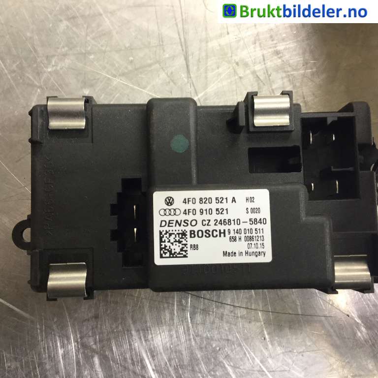 Varmeapparat motstand til Audi A6 2008-2011 (Type III, Fase 2) (C6) (C6) (AUDI|4F0 820 521 A|CZ 246810-5840|----------)