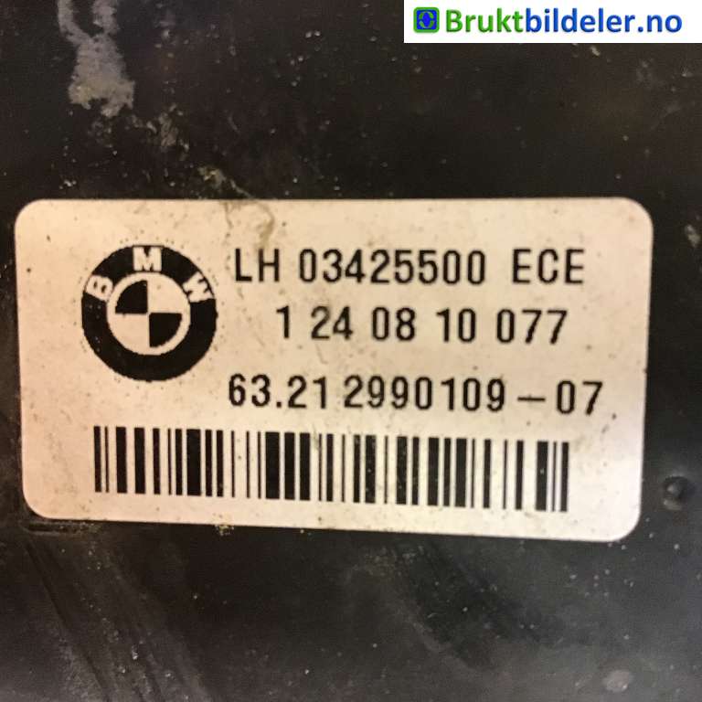 Baklykt venstre til BMW X1 2009-2015 (E84) (E84) (BMW|63 21 2990109-07|1 24 08 10 077|)