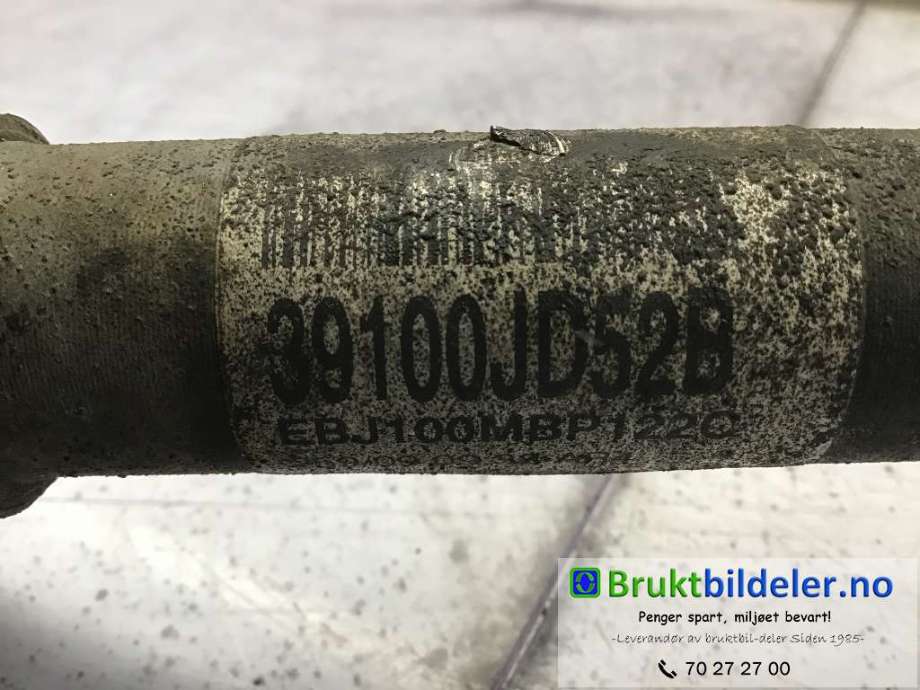 Drivaksel høyre foran til Nissan Qashqai 2007-2010 (Type I, Fase 1)  (NISSAN|39100 JD52B|)