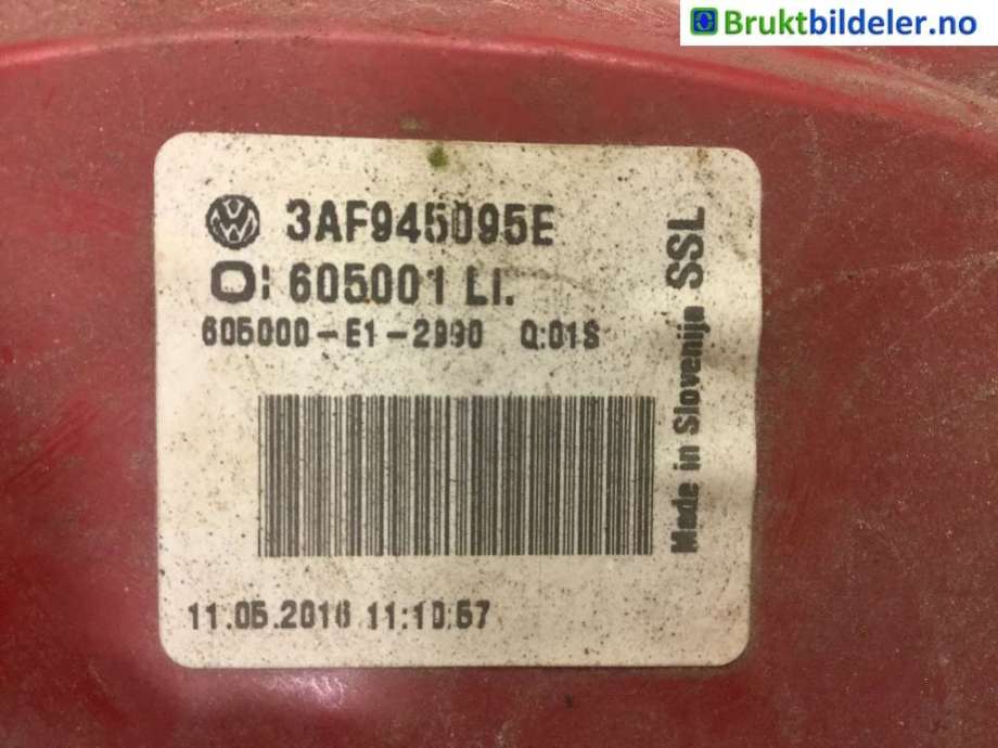 Baklykt venstre til VW Passat 2011-2015 (B7) (B7) (VOLKSWAGEN|3AF 945 095 E|)