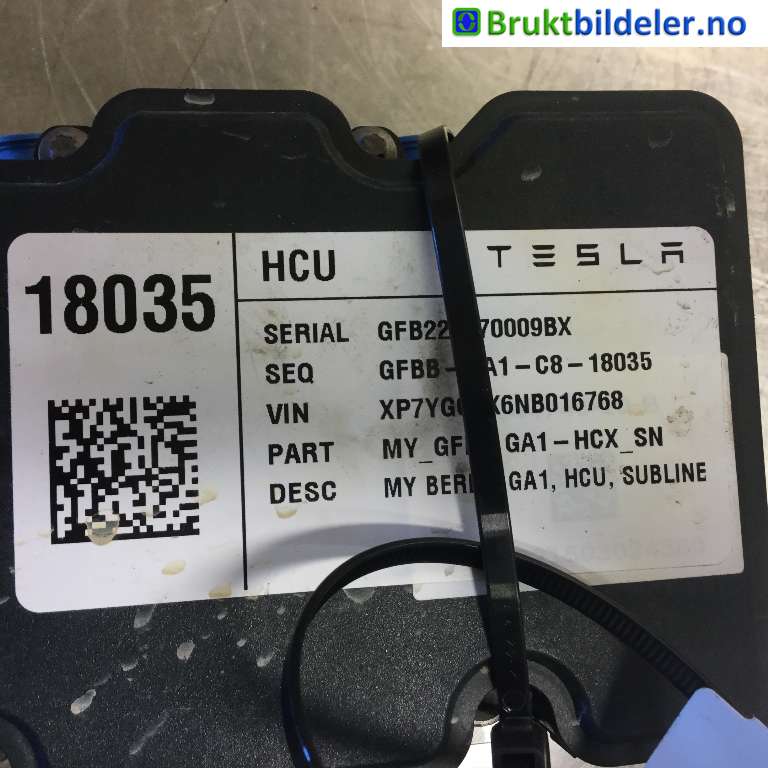 ABS sentral til Tesla Model Y 2021-2024 (Type I)  (1044745-10-B|0 265 296 451|)