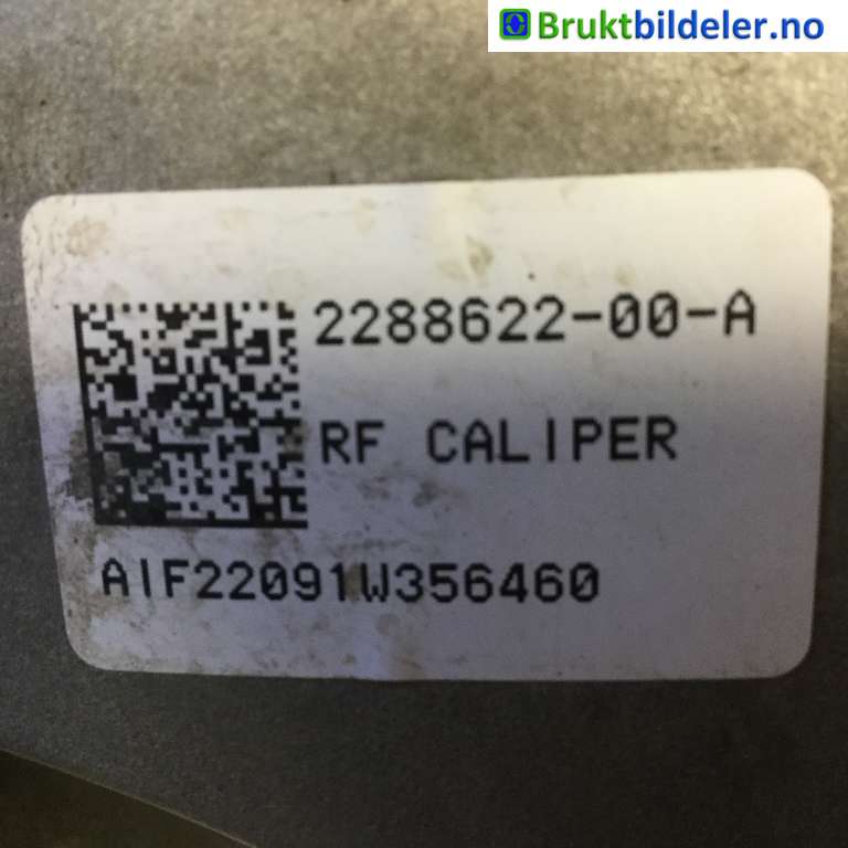 Bremsecaliper høyre foran til Tesla Model Y 2021-2024 (Type I)  (2288622-00-A|)