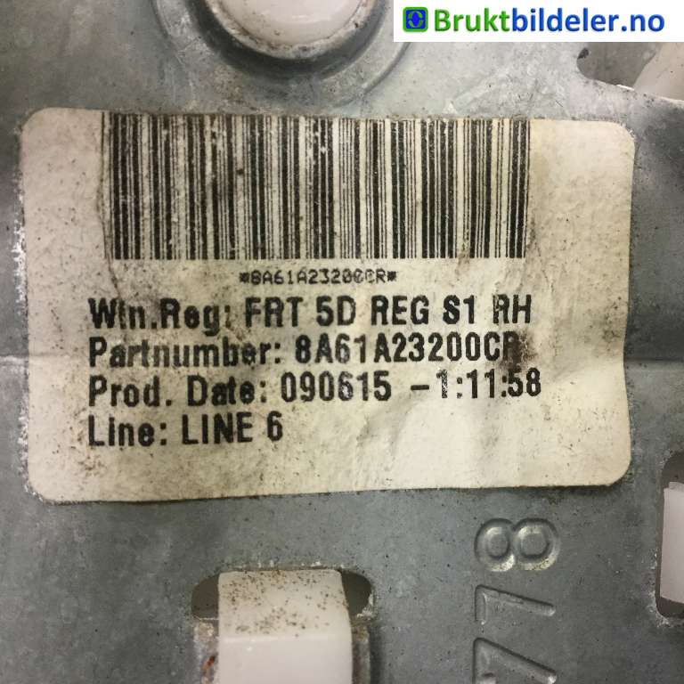 Ruteheis til Ford Fiesta 2013-2017 (Type VI, Fase 2)  (FORD|8A61-A23200-CR|)