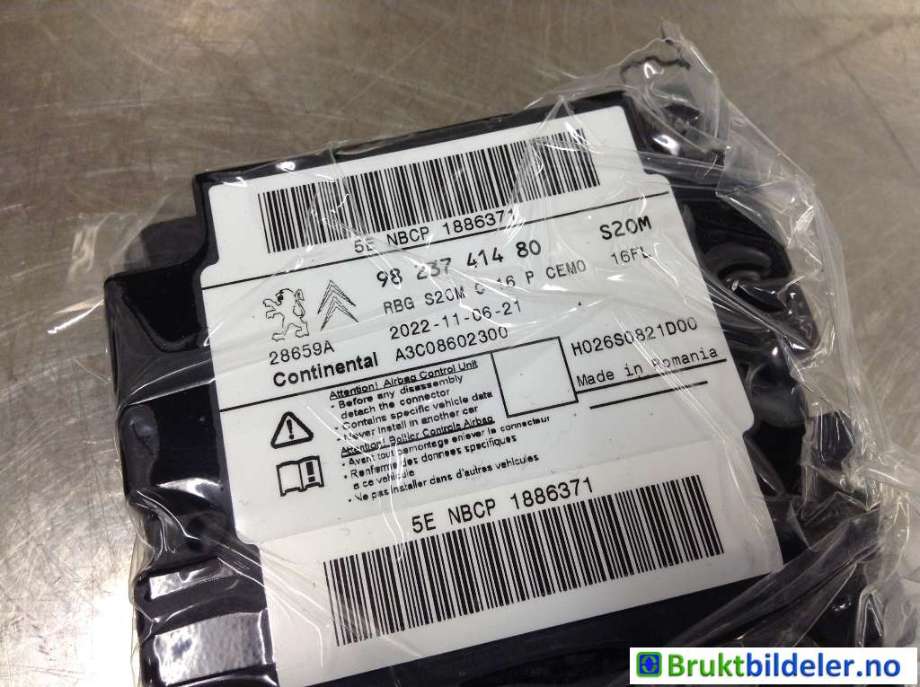 Airbag elektronikk til DS DS3 Crossback 2019-->> (DS|9823741480|A3C08602300|)