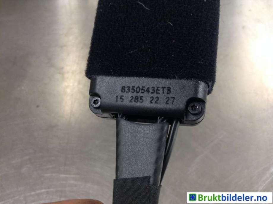 Sikkerhetsbeltelås baksete til DS DS3 Crossback 2019-->>  (DS|98 135 293 XT|6350543ETB|)