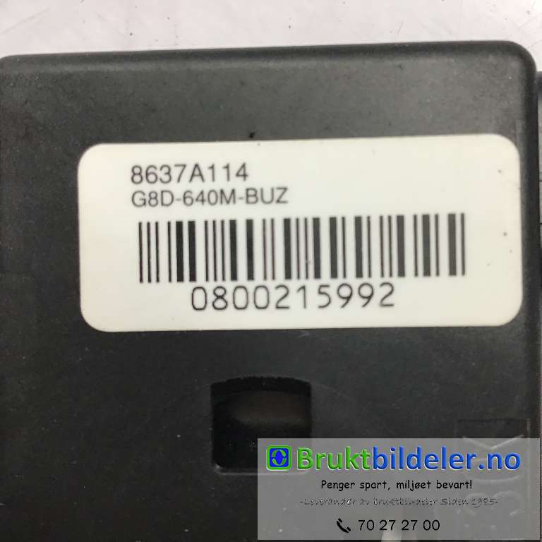 Horn/signalhorn til Mitsubishi Outlander 2015-->> (Type III, Fase 2)  (MITSUBISHI|8637A114|)