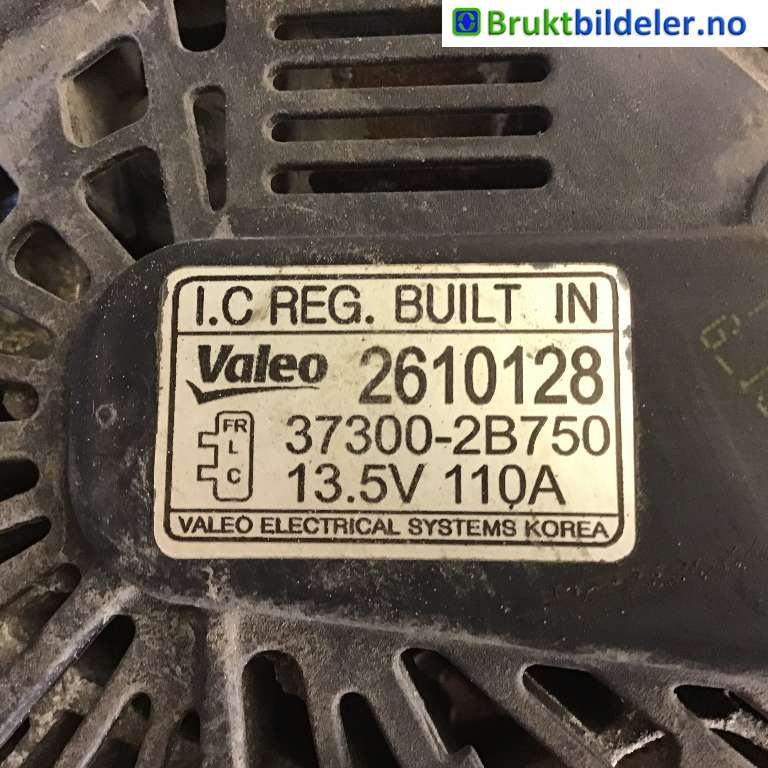 Dynamo til Hyundai Ix20 2010-2017  (HYUNDAI|37300-2B750|2610128|)