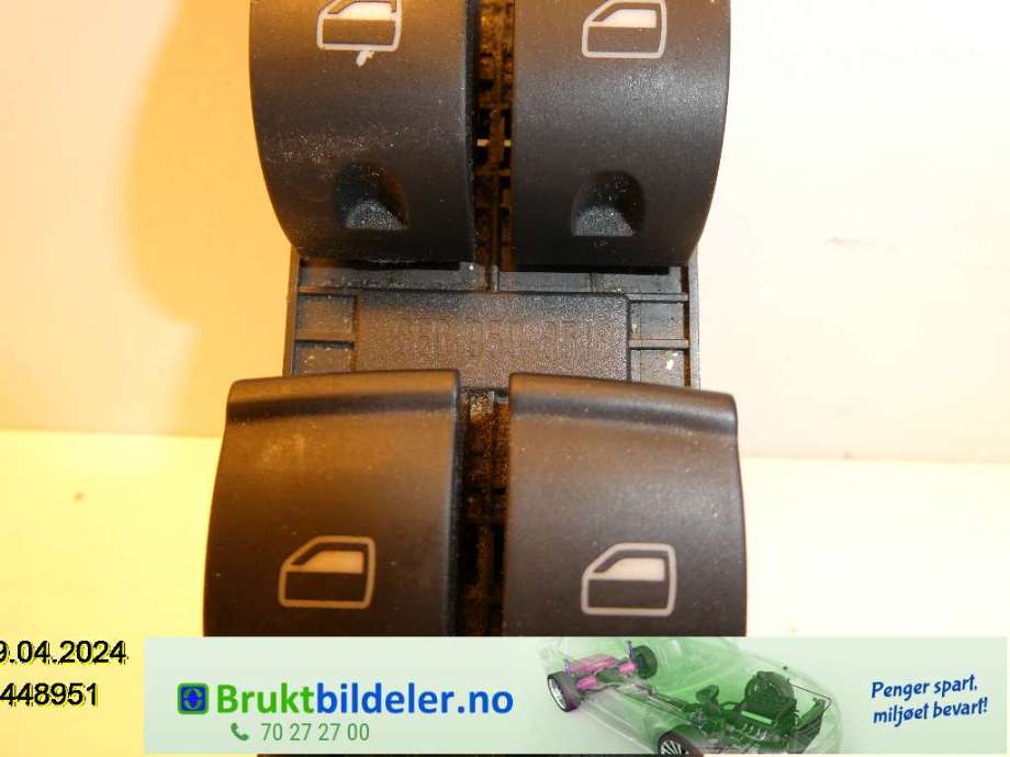 Bryter ruteheis til Audi A4 2004-2008 (Type III) (B7) (B7) (AUDI|8E0959851||8E0 959 851)