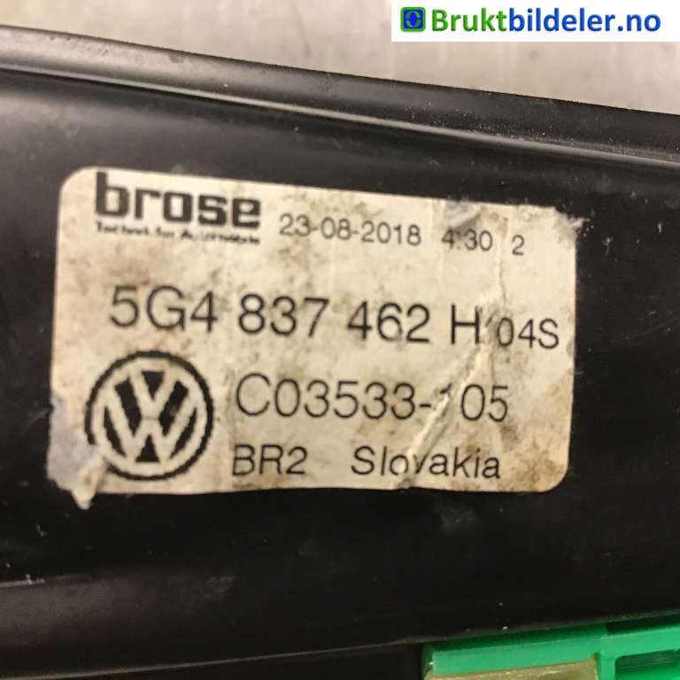 Ruteheis til VW e-Golf 2017-2020 (Fase 2)  (VOLKSWAGEN|5G4 837 462 H|C03533-105|)