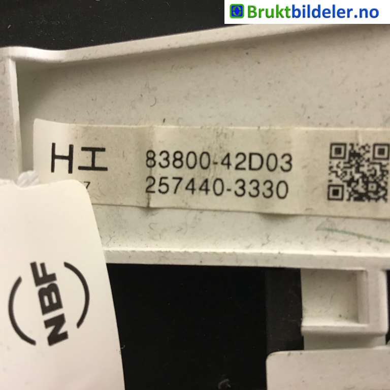 Instrumentpanel til Toyota RAV4 2006-2009 (Type III, Fase 1)  (TOYOTA|8380042D03|257440-3330|)