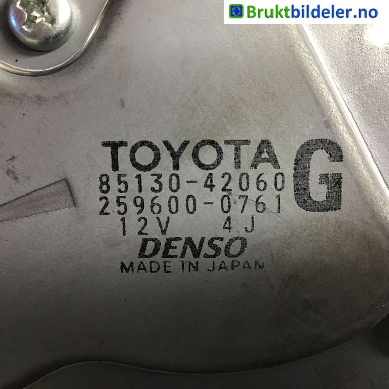 Viskermotor bakrute til Toyota RAV4 2006-2009 (Type III, Fase 1)  (TOYOTA|85130-42060|259600-0761|)