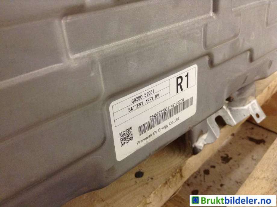 Batteripakke elbil til Toyota Yaris 2014-2020 (Type III, Fase 2)  (TOYOTA|G9280-52031|)