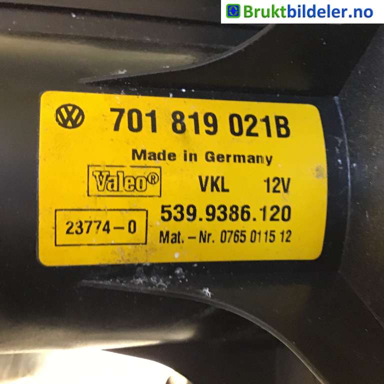 Varmeapparat motor til VW Transporter / Caravelle 1990-2003 (T4) (T4) (VOLKSWAGEN|701819021B|539.9386.120|)