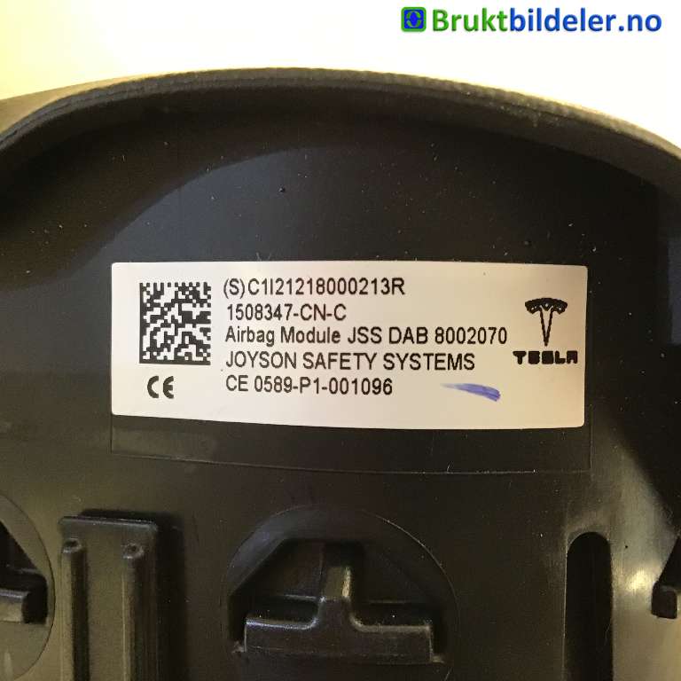 Airbag rattpute til Tesla Model 3 2018-2023 (Fase 1)  (TESLA|1508347-CN-C|)