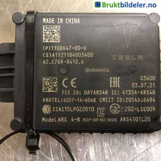 Sensor radar til Tesla Model 3,   (TESLA|1108647-00-D)