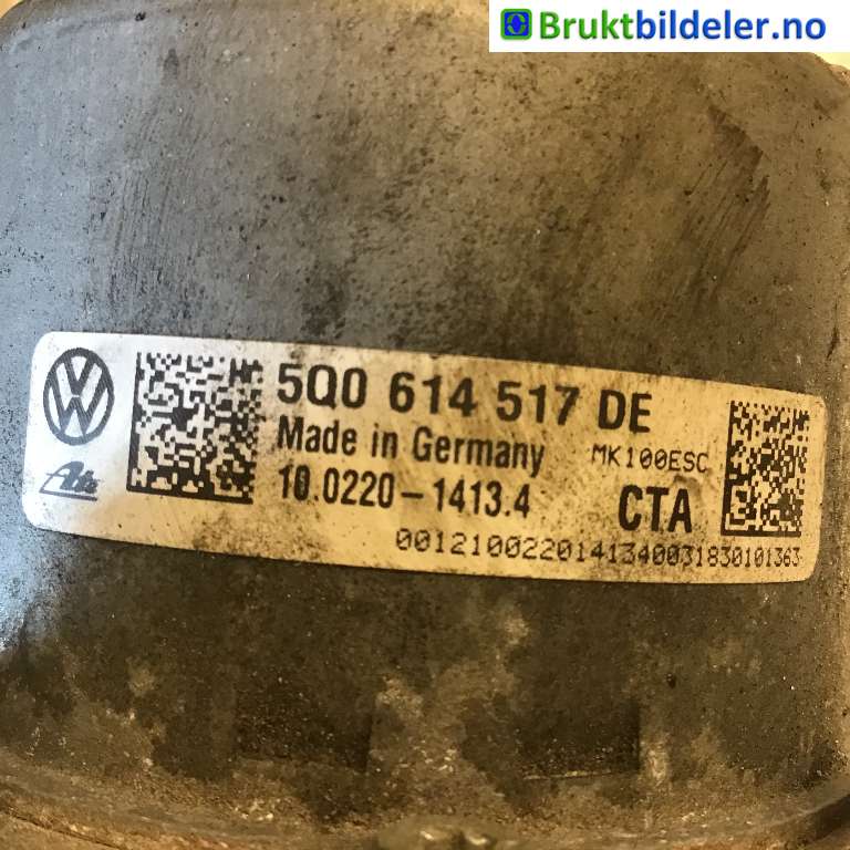 ABS sentral til Škoda Octavia 2017-2020 (Type III, Fase 2)  (SKODA|5Q0 614 517 DE|10 0916-5366 3|)