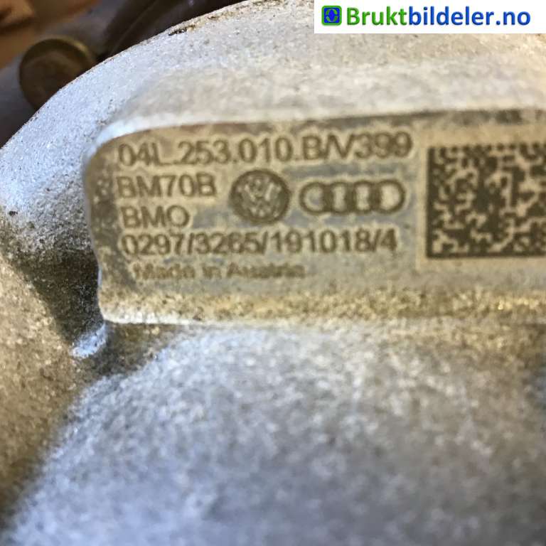 Turbo til Škoda Octavia 2017-2020 (Type III, Fase 2)  (SKODA|04L 253 020 M|BM70B|04L 253 010 B)
