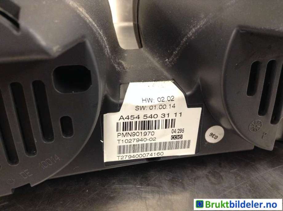 Instrumentpanel til Smart Forfour 2004-2007 (Type I) (W454) (W454) (SMART|A 454 540 31 11|)
