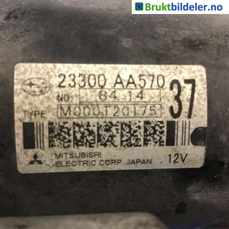 Starter til Subaru Forester 2008-2013 (Type III)  (SUBARU|23300AA570|)