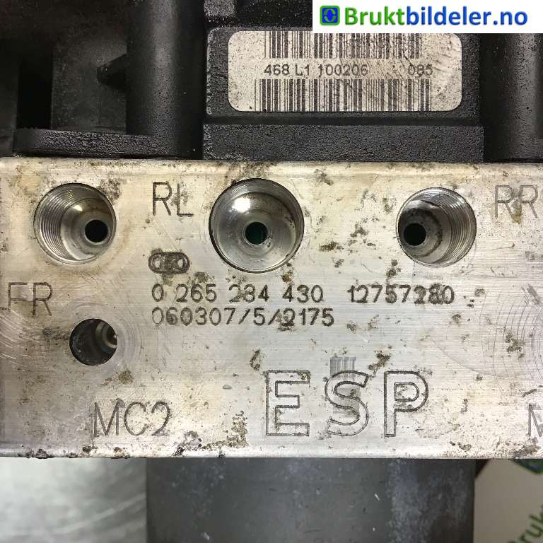 ABS sentral til Saab 9-5 2006-2010 (Type I, Fase 3)  (SAAB||0 265 284 430|12757280)