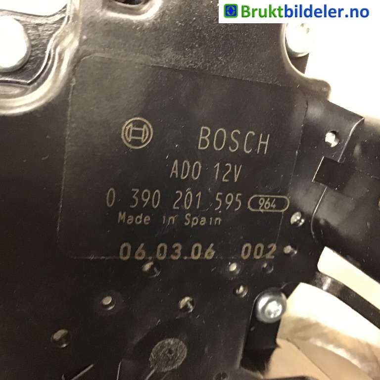 Viskermotor bakrute til Saab 9-5 2006-2010 (Type I, Fase 3)  (SAAB||0390201959)