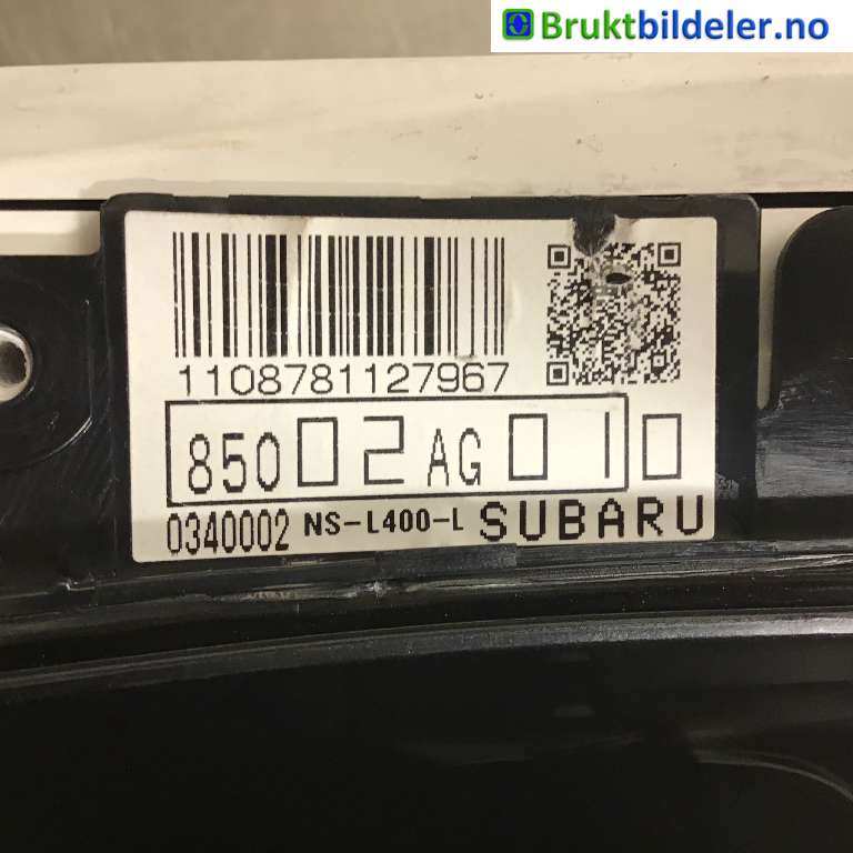 Instrumentpanel til Subaru Legacy 2007-2009 (Type IV, Fase 2) (SUBARU|85072AG520||85002AG010)