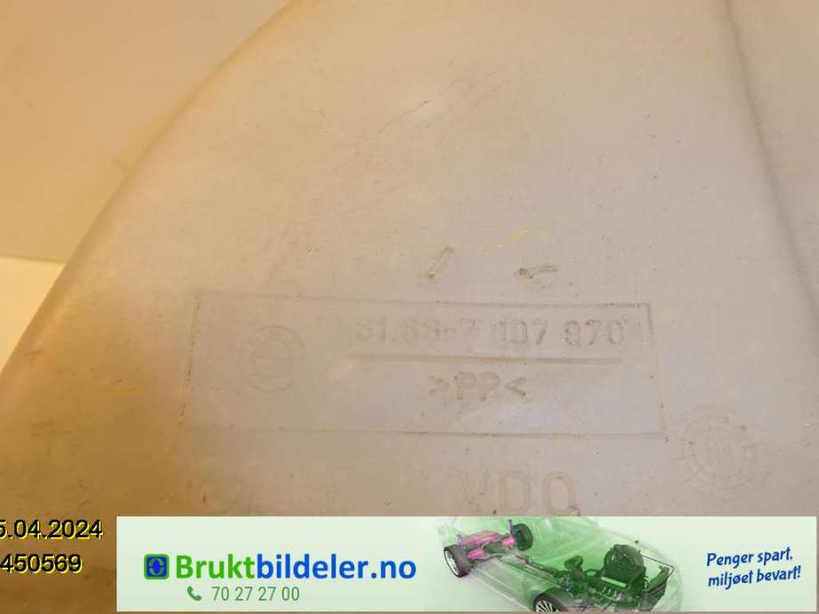 Spylertank til BMW 3-Serie 1998-2005 (E46) (E46) (BMW|61 66-7 007 970||61.66-7 007 970)