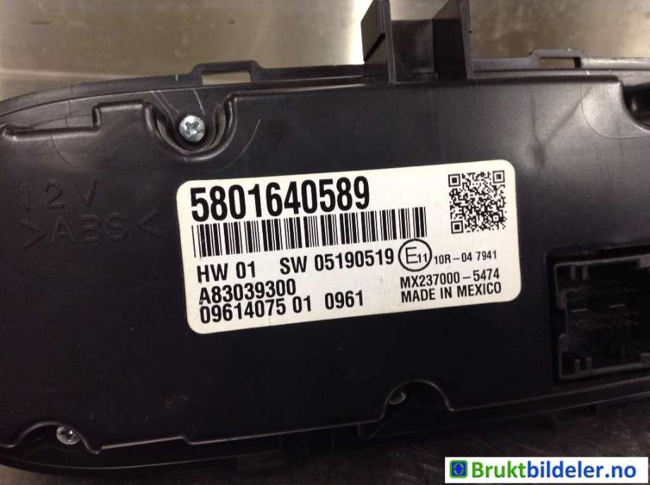 Varmeapparat betjening til Iveco Daily 2014-->> (Type VI) (IVECO|5801640589|MX23700-5474|42582644)