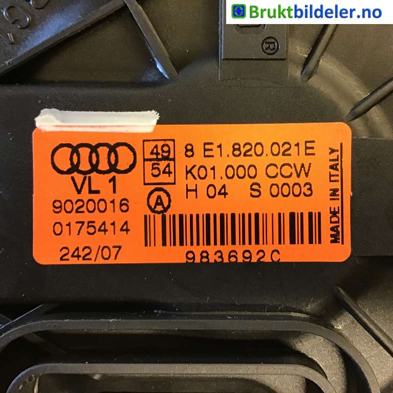 Varmeapparat motor til Audi A4 2004-2008 (Type III) (B7) (B7) (AUDI|8E1 820 021 E|9020016|)