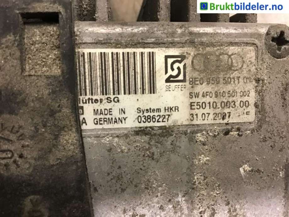 Kjølevifte til Audi A4 2004-2008 (Type III) (B7) (B7) (AUDI|)