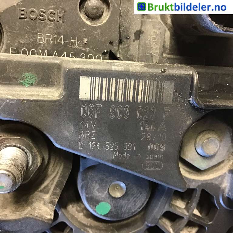 Dynamo til Škoda Yeti 2009-2013 (Fase 1)  (SKODA|03L 903 023 F|0 124 525 091|)