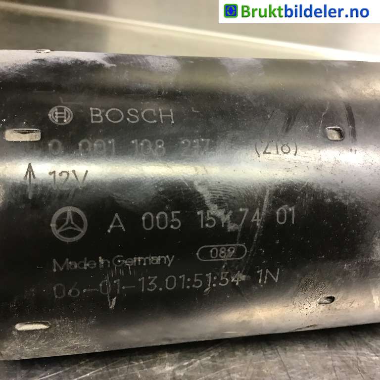 Starter diesel til Mercedes B-Klasse 2005-2008 (Fase 1) (W245) (W245) (MERCEDES|A 005 151 74 01|0 001 108 217|)