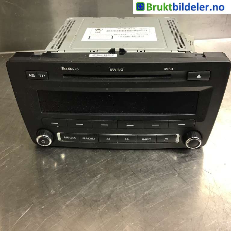 Bilstereo til Škoda Yeti, 2009-2013 (Fase 1)  (SKODA|1Z0 035 161 G)