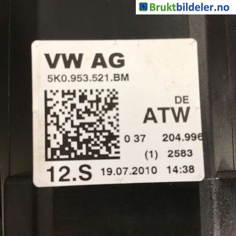Bryter combi til Škoda Yeti 2009-2013 (Fase 1) (SKODA|521;5K0.953;BM|)