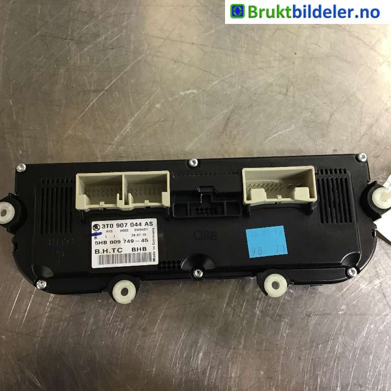 Varmeapparat betjening til Škoda Yeti 2009-2013 (Fase 1)  (SKODA|3T0 907 044 AS||5HB 009 749-45)