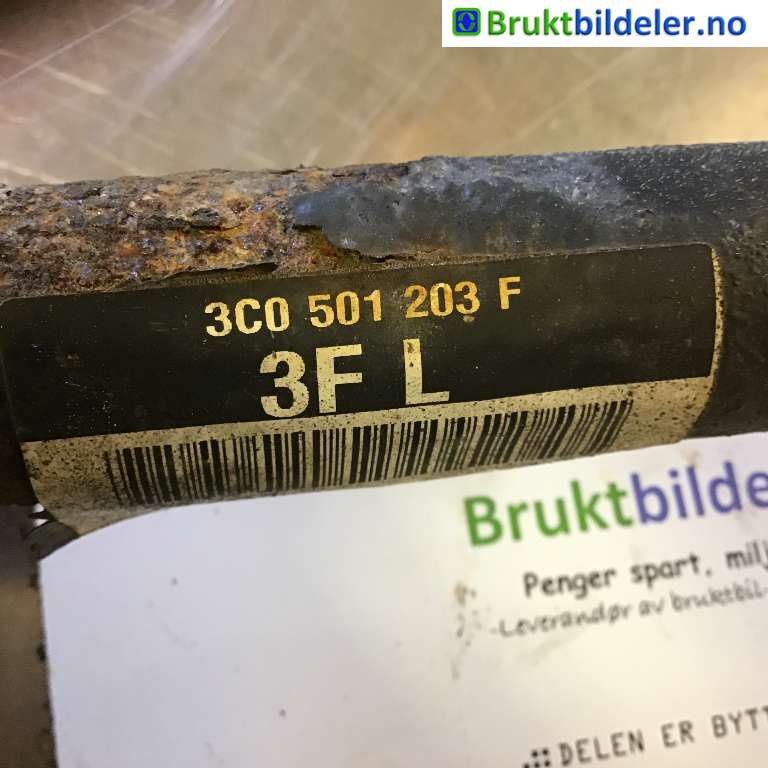 Drivaksel venstre bak til Škoda Yeti 2009-2013 (Fase 1)  (SKODA|3C0 501 203 F|)