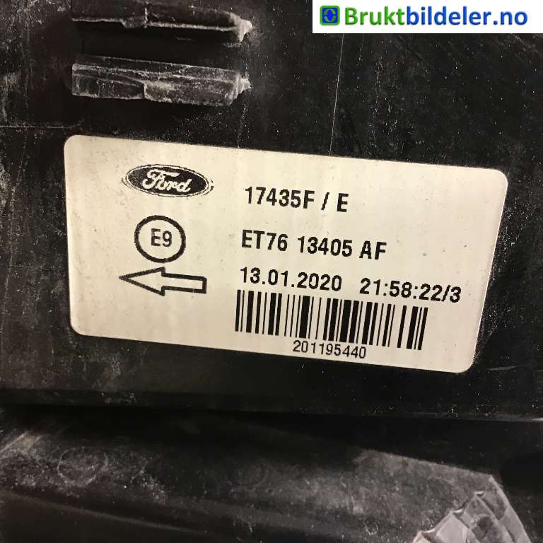 Baklykt venstre til Ford Transit Courier 2018-2023 (Type I, Fase 2)  (FORD|ET76-13405-AF|17435F/E|)
