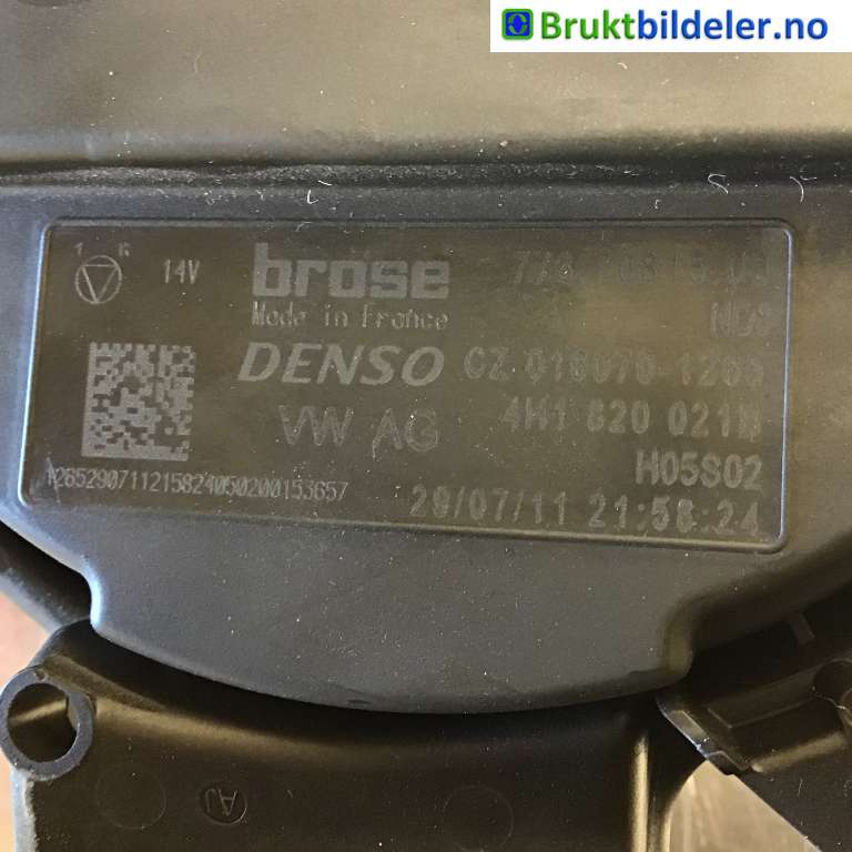 Varmeapparat motor til Audi A6 2011-2014 (Type IV, Fase 1) (C7) (C7) (AUDI|4H1 820 021 B|773 70815 03|016070-1265)