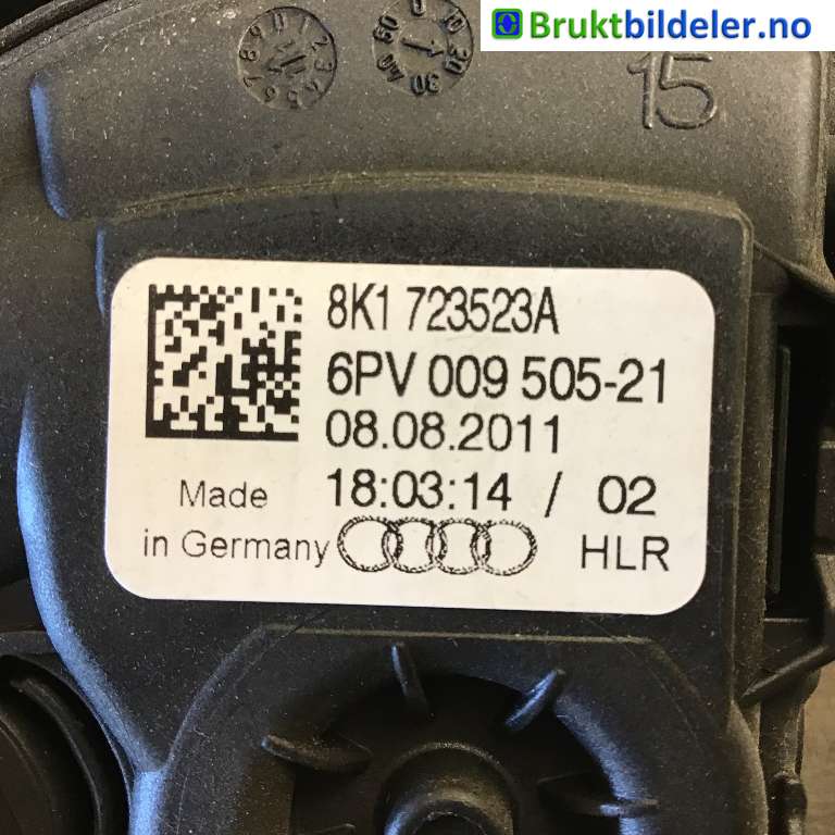Pedal gass til Audi A6 2011-2014 (Type IV, Fase 1) (C7) (C7) (AUDI|8K1723523A|6PV009505-21|)