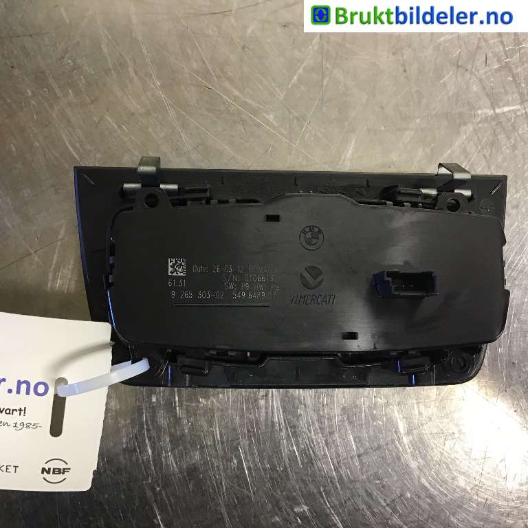Bryter lys til BMW 3-Serie 2012-2018 (F30/F31/F34) (F30/F31/F34) (BMW|61 31 9 265 303-02|)
