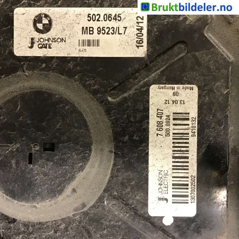 Kjølevifte til BMW 3-Serie 2012-2018 (F30/F31/F34) (F30/F31/F34) (BMW|17 42 8 641 963|1307002502|7 608 407)
