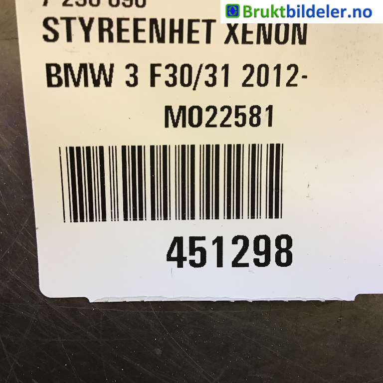 Styreenhet xenon/ballast til BMW 3-Serie 2012-2018 (F30/F31/F34) (F30/F31/F34) (BMW||5470110362|721.31.140.00)