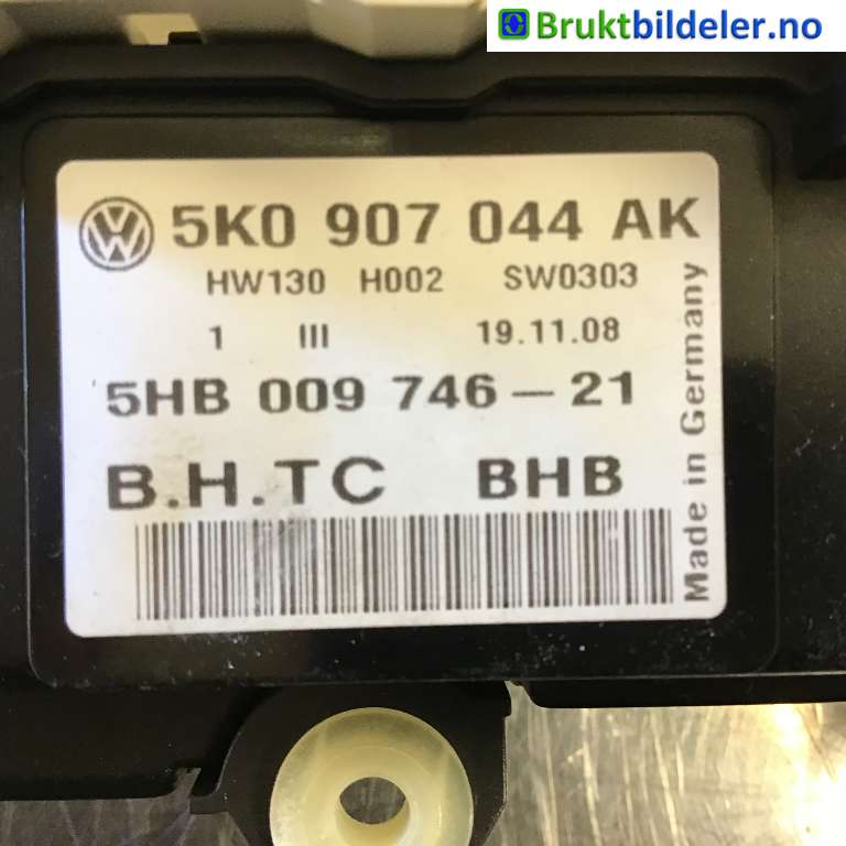 Varmeapparat betjening til VW Golf VI 2008-2012  (VOLKSWAGEN|5K0 907 044 AK|5HB 009 746-21|)