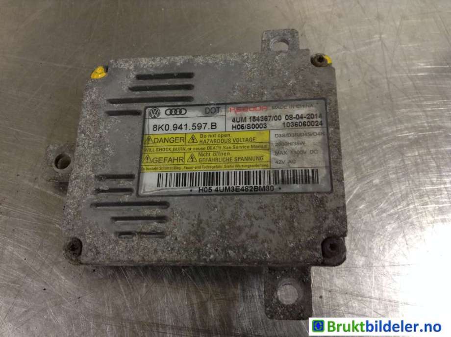 Styreenhet xenon/ballast til Škoda Octavia 2013-2016 (Type III, Fase 1) (SKODA|8K0 941 597 B|)