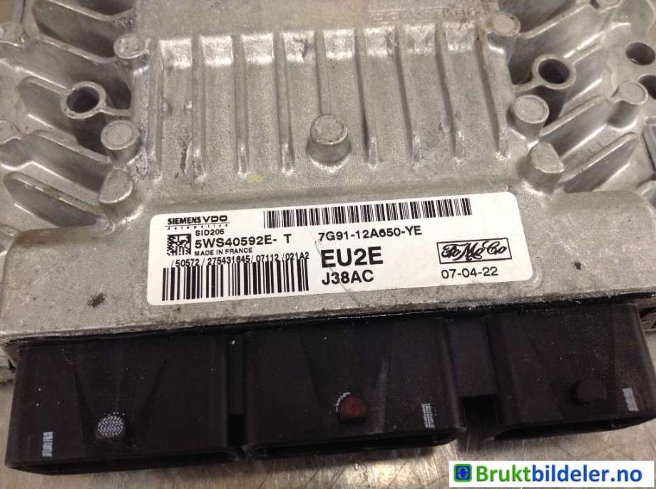 Styreenhet motor til Ford Mondeo 2007-2010 (Type IV, Fase 1) (FORD|7G91-12A650-YE|5WS40592E-T|)