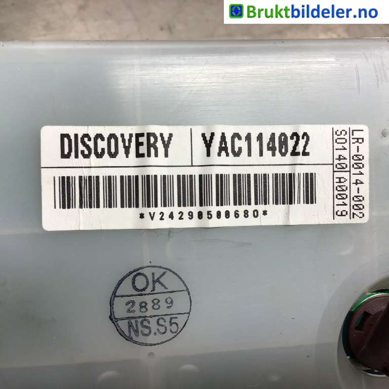 Instrumentpanel til Land Rover Discovery 1999-2004 (Type II) (LAND-ROVER|YAC114022|)
