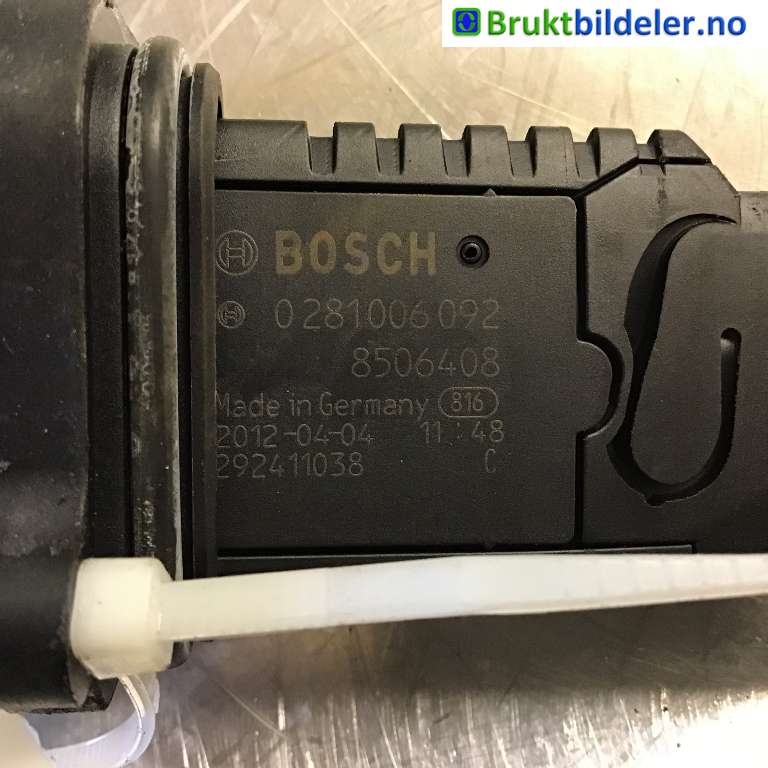 Luftmengde/luftmassemåler til BMW 3-Serie 2012-2018 (F30/F31/F34) (F30/F31/F34) (BMW|8 506 408|0 281 006 092|)