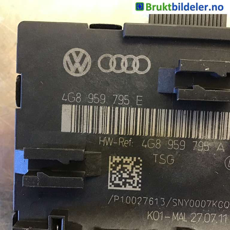 Styreenhet dør venstre foran til Audi A6 2011-2014 (Type IV, Fase 1) (C7) (C7) (AUDI|4G8 959 795 E|)